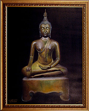 289-พระพุทธรูป ปางมารวิชัย ศิลปะสมัยกำแพงเพชร